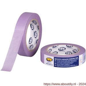 HPX Masking 4800 Delicate Surfaces afplaktape paars 24 mm x 50 m - A51700031 - afbeelding 1