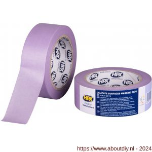 HPX Masking 4800 Delicate Surfaces afplaktape paars 36 mm x 50 m - A51700032 - afbeelding 1