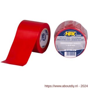 HPX PVC isolatietape rood 50 mm x 10 m - A51700106 - afbeelding 1