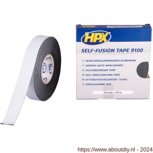HPX zelfvulkaniserende reparatie tape zwart 19 mm x 10 m - A51700247 - afbeelding 1