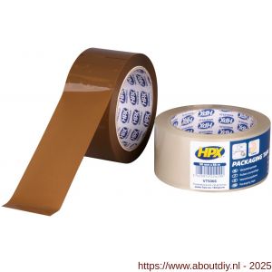 HPX verpakkingstape PP bruin 50 mm x 66 m - A51700263 - afbeelding 2