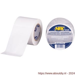 HPX PVC isolatietape wit 50 mm x 10 m - A51700107 - afbeelding 1