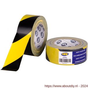 HPX Safety textile markeringstape geel-zwart 48 mm x 25 m - A51700041 - afbeelding 1