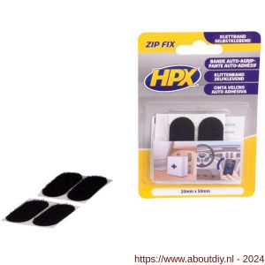 HPX Zip Fix klittenband pads 20 mm x 50mm - A51700121 - afbeelding 1