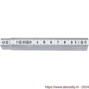 Hultafors K2107-1-10W DU duimstok K2000 kunststof glasfiber ABS wit 1 m 10 delen - A50150193 - afbeelding 1