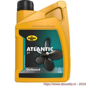 Kroon Oil Atlantic 2T Outboard Marine tweetakt motor olie 1 L flacon - A21500801 - afbeelding 1