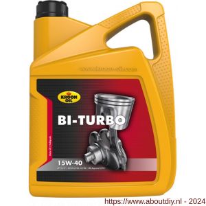 Kroon Oil Bi-Turbo 15W-40 minerale motorolie Mineral Multigrades passenger car 5 L can - A21500329 - afbeelding 1