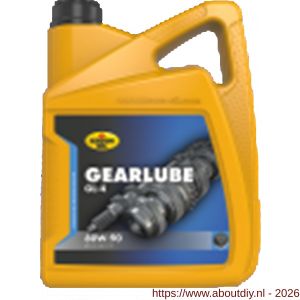 Kroon Oil Gearlube GL-4 80W-90 handgeschakelde transmissie olie 5 L can - A21500652 - afbeelding 1