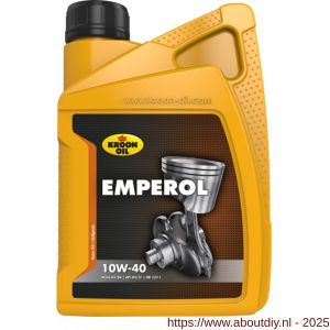 Kroon Oil Emperol 10W-40 synthetische motorolie Synthetic Multigrades passenger car 1 L flacon - A21500368 - afbeelding 1