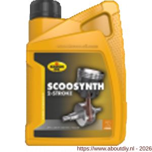 Kroon Oil Scoosynth tweetakt scooterolie 1 L flacon - A21500540 - afbeelding 1