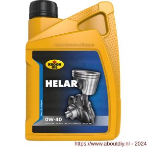 Kroon Oil Helar 0W-40 synthetische motorolie Synthetic Multigrades passenger car 1 L flacon - A21500419 - afbeelding 1