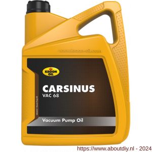 Kroon Oil Carsinus VAC 68 vacuumpomp olie 5 L can - A21500824 - afbeelding 1