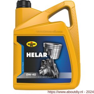 Kroon Oil Helar 0W-40 synthetische motorolie Synthetic Multigrades passenger car 5 L can - A21500420 - afbeelding 1