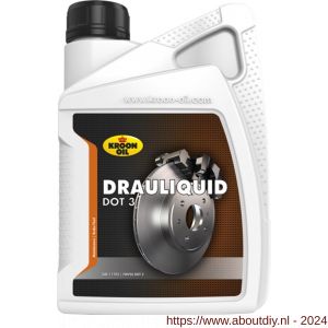 Kroon Oil Drauliquid DOT 3 remvloeistof 1 L flacon - A21500098 - afbeelding 1