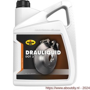 Kroon Oil Drauliquid DOT 3 remvloeistof 5 L blik - A21500099 - afbeelding 1