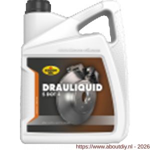 Kroon Oil Drauliquid-S DOT 4 remvloeistof 5 L blik - A21500113 - afbeelding 1