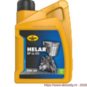 Kroon Oil Helar SP 0W-30 synthetische motorolie Synthetic Multigrades passenger car 1 L flacon - A21500424 - afbeelding 1