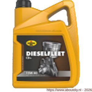 Kroon Oil Dieselfleet CD+ 15W-40 minerale diesel motorolie Mineral Multigrades Heavy Duty 5 L can - A21500185 - afbeelding 1