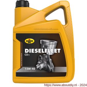 Kroon Oil Dieselfleet CD+ 15W-40 minerale diesel motorolie Mineral Multigrades Heavy Duty 5 L can - A21500185 - afbeelding 1