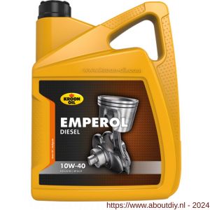 Kroon Oil Emperol Diesel 10W-40 synthetische diesel motorolie Synthetic Multigrades passenger car 5 L can - A21500196 - afbeelding 1