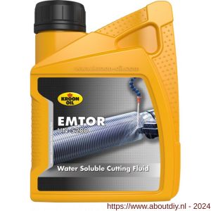 Kroon Oil Emtor UN-5200 koelsmeermiddel emulgeerbare metaalbewerkings olie 0,5 L flacon - A21501227 - afbeelding 1