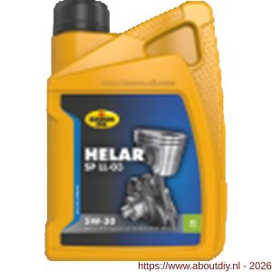 Kroon Oil Helar SP 5W-30 LL-03 synthetische motorolie Synthetic Multigrades passenger car 1 L flacon - A21500429 - afbeelding 1