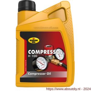 Kroon Oil Compressol H 100 compressorolie 1 L flacon - A21500139 - afbeelding 1