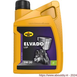 Kroon Oil Elvado LSP 5W-30 synthetische motorolie Synthetic Multigrades passenger car 1 L flacon - A21500363 - afbeelding 1
