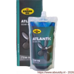 Kroon Oil Atlantic Gear Oil 75W-90 Marine transmissie olie 500 ml tube - A21500630 - afbeelding 1