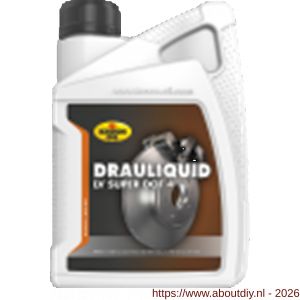 Kroon Oil Drauliquid-LV Super DOT 4 remvloeistof 1 L flacon - A21500106 - afbeelding 1