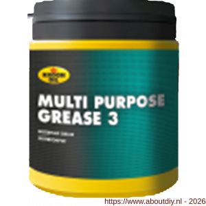Kroon Oil Multi Purpose Grease 3 vet universeel 600 g pot - A21500933 - afbeelding 1
