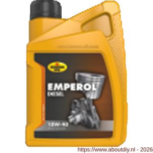 Kroon Oil Emperol Diesel 10W-40 synthetische diesel motorolie Synthetic Multigrades passenger car 1 L flacon - A21500195 - afbeelding 1