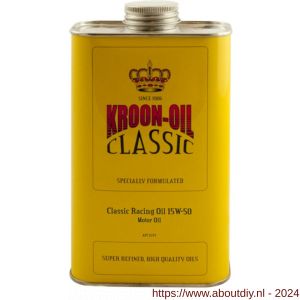 Kroon Oil Classic Racing 15W-50 Classic motorolie 1 L blik - A21500350 - afbeelding 1