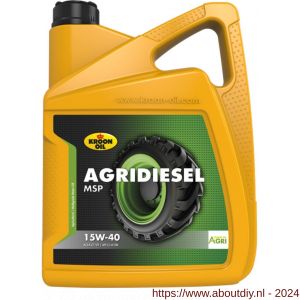 Kroon Oil Agridiesel MSP 15W-40 Agri diesel motorolie 5 L can - A21500152 - afbeelding 1