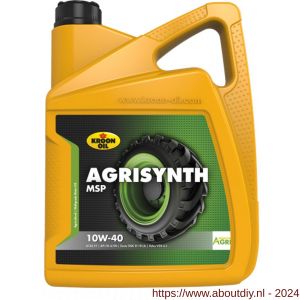 Kroon Oil Agrisynth MSP 10W-40 motorolie half synthetisch 5 L can - A21501274 - afbeelding 1