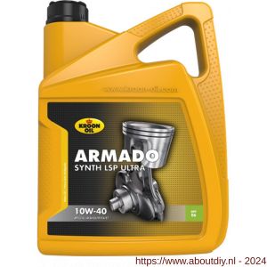 Kroon Oil Armado Synth Ult 10W-40 synthetische diesel motorolie Synthetic Multigrades Heavy Duty 5 L can - A21500178 - afbeelding 1