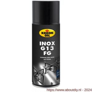 Kroon Oil Inox G13 FG RVS reiniger voedselveilig Food Grade A7 400 ml aerosol - A21500034 - afbeelding 1