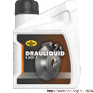 Kroon Oil Drauliquid-S DOT 4 remvloeistof 500 ml flacon - A21500111 - afbeelding 1