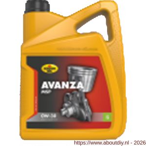 Kroon Oil Avanza MSP 0W-30 synthetische motorolie Synthetic Multigrades passenger car 5 L can - A21500319 - afbeelding 1