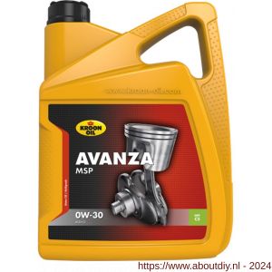 Kroon Oil Avanza MSP 0W-30 synthetische motorolie Synthetic Multigrades passenger car 5 L can - A21500319 - afbeelding 1