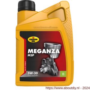 Kroon Oil Meganza MSP 5W-30 motorolie synthetisch 1 L flacon - A21501325 - afbeelding 1