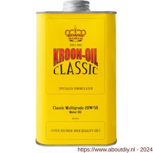 Kroon Oil Classic Multigrade 20W-50 motorolie mineraal 5 L blik - A21501304 - afbeelding 1