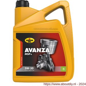 Kroon Oil Avanza MSP+ 5W-30 motorolie synthetisch 5 L can - A21501298 - afbeelding 1