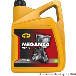 Kroon Oil Meganza MSP FE 0W-20 motorolie half synthetisch 5 L can - A21501332 - afbeelding 1