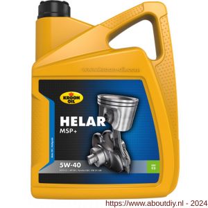 Kroon Oil Helar MSP+ 5W-40 motorolie half synthetisch 5 L can - A21501320 - afbeelding 1