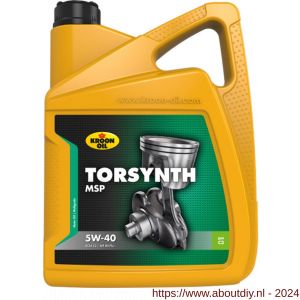 Kroon Oil Torsynth MSP 5W-40 motorolie synthetisch 5 L can - A21501351 - afbeelding 1