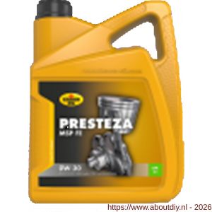 Kroon-Oil Presteza MSP FE 0W-30 motorolie 5 L can - A21501638 - afbeelding 1