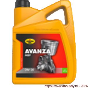 Kroon-Oil Avanza MSP 0W-20 motorolie 5 L can - A21501644 - afbeelding 1