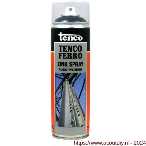 Tencoferro Industrielak grondverf roestwerend zink spray 0,5 L spuitbus - A40710072 - afbeelding 1