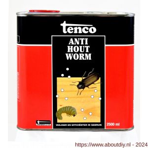 Tenco Anti-Houtworm kleurloos blank 2,5 L blik - A40710444 - afbeelding 1